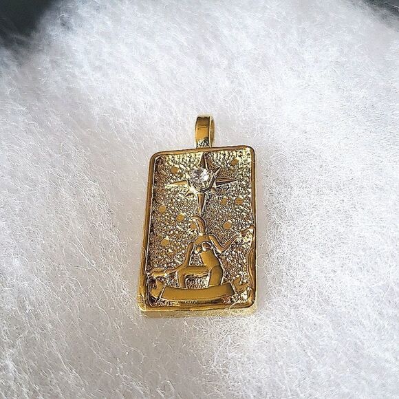 Offered by Sandra Jewelry - *Star, Tarot card pendant